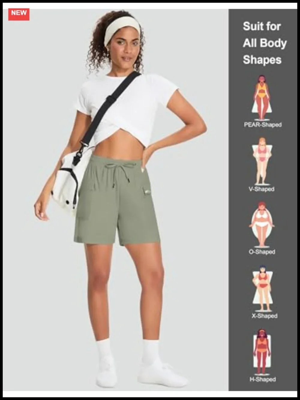 Women's Quick-Dry Hiking Shorts UPF 50+ Water Resistant Athletic 5